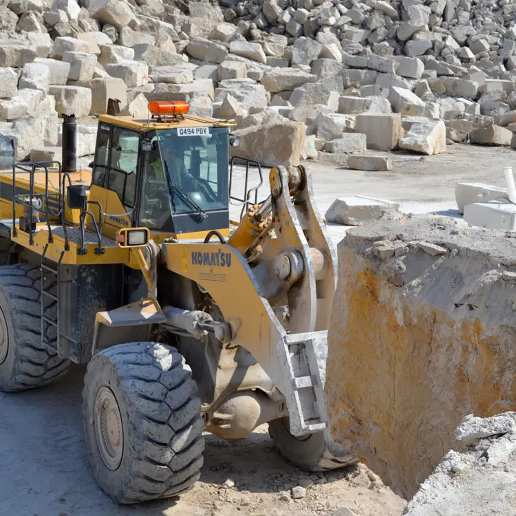 Portland stone quarrying
