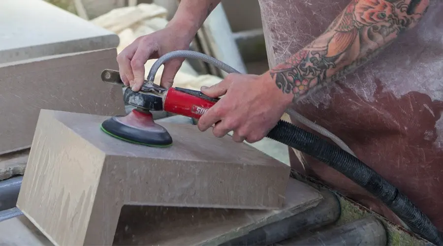 Portland limestone rubbing and finishing