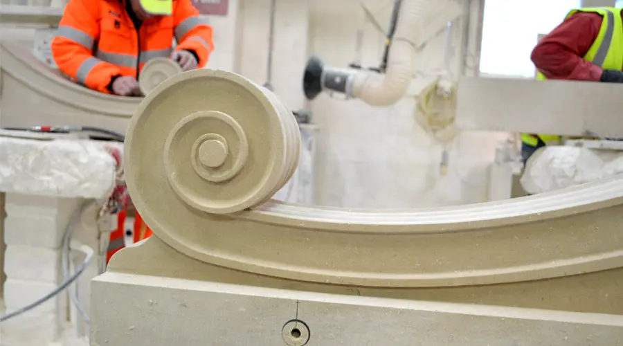 Bespoke Portland stone fireplace commissions