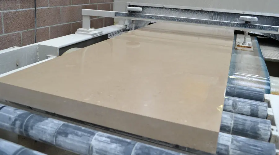 Portland limestone tile line 